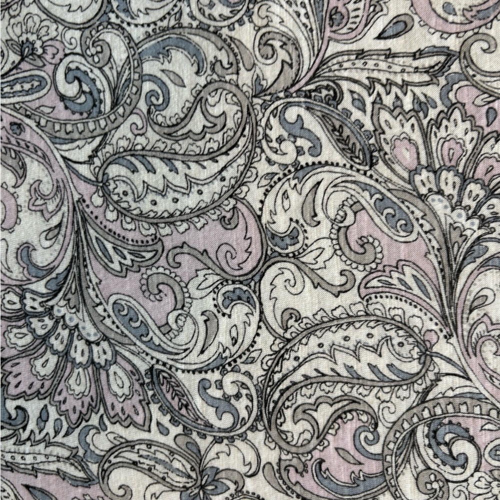 J. Jill Black, Grey, Pink Paisley Blouse - Picture 6 of 9